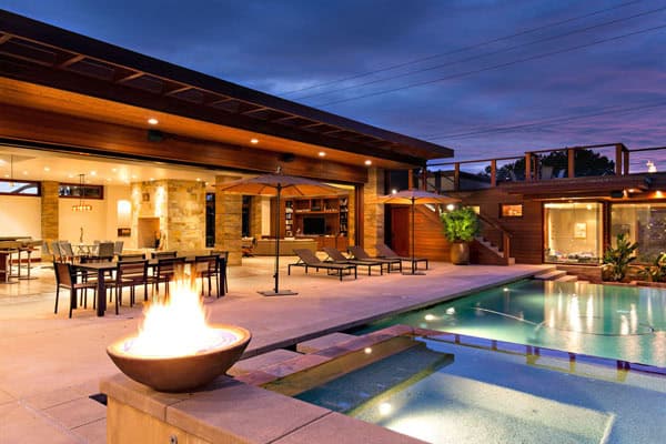 frank Lloyd Wright inspiried Solana Beach luxury home