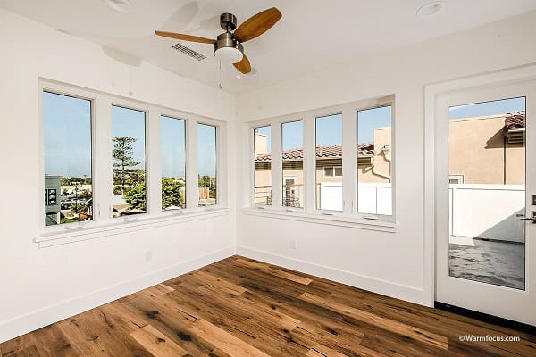 Green Master Bedroom Design, Modern Beach Cottage, Solana Beach View Bedroom