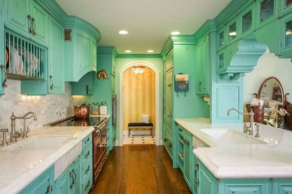 Modern Elegant Kitchen, Modern Country Kitchen, Colorful Kitchen, La Jolla Kitchen